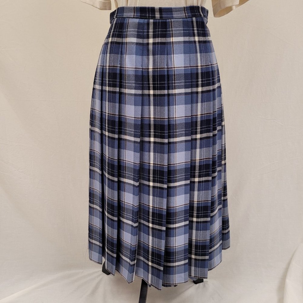 Vintage Pendleton Pleated Plaid Full Midi Skirt 14